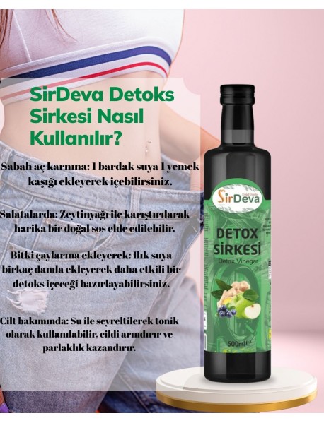 SirDeva Detox Sirkesi Doğal Fermantasyon 500 ml.