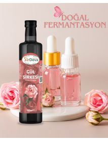 SirDeva Gül Sirkesi Doğal Fermantasyon 500 ml.