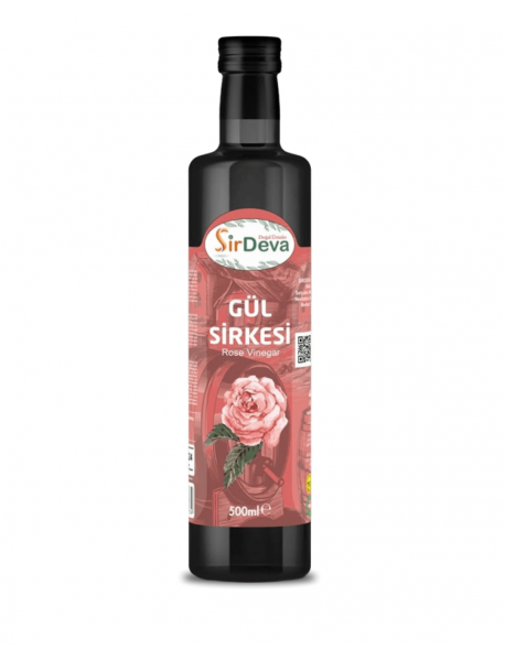 SirDeva Gül Sirkesi Doğal Fermantasyon 500 ml.