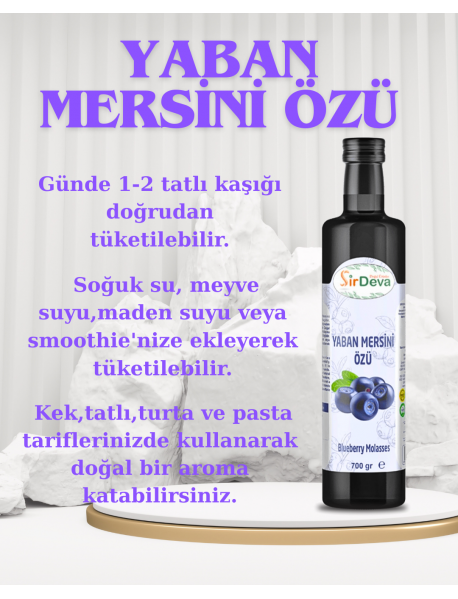 SirDeva Yaban Mersini Özü 700 g